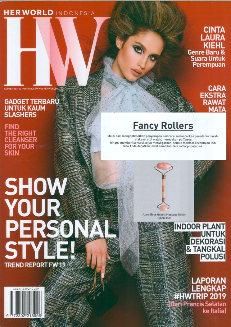 Herworld Indonesia - JUARA Rose Quartz Massage Roller